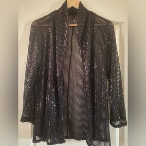 Womens Sequin Cardigan